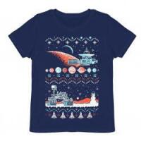 Space Discovery Ugly Sweater T-Shirt Size S