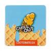Chill Out Ice Cream Pin (Orange) - 2