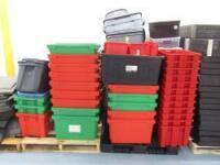 Pallet of Plastic Bins