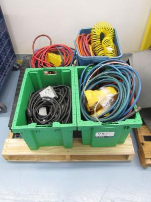 Pallet of Air Hose & Electrical Cords