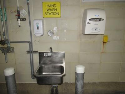 Sink w/Soap And Towel Dispenser