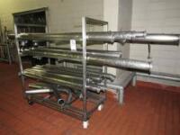 Stainless Steel Cart w/Piping