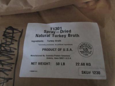 50lb Bags Natural Turkey Broth