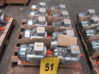 LOT (10) CEG ELECTRIC MOTORS, TYPE: MM112M4-STD, 3.7 KW, 5 HP. 60 HZ, 230 V, 19.8 A